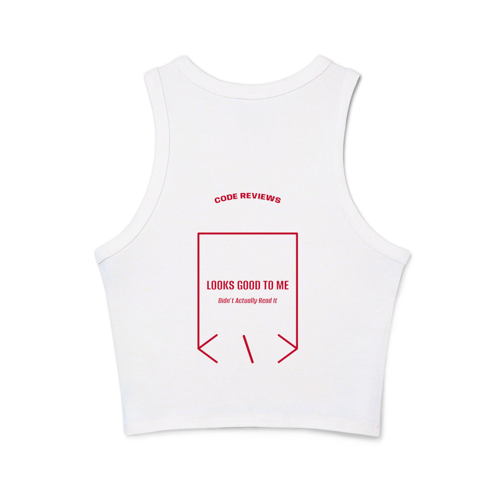 Looks Good To Me — Solid White Blend Solid Red Blend back mockup