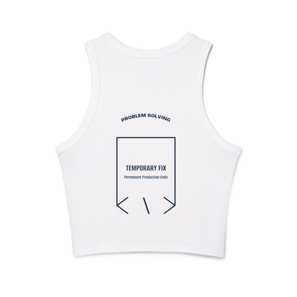 Temporary Fix — Solid White Blend Solid Navy Blend back mockup