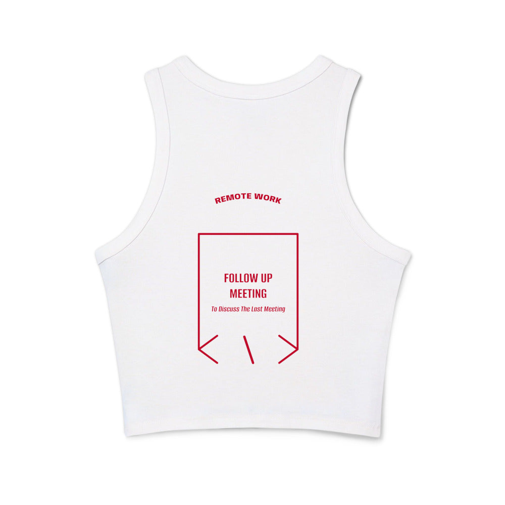Follow Up Meeting — Solid White Blend Solid Red Blend back mockup