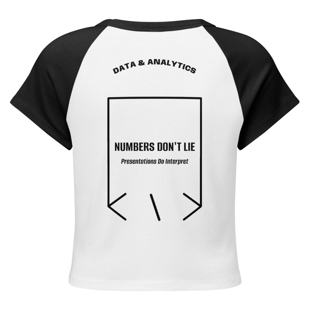 Numbers Don't Lie — White/Black Black back mockup