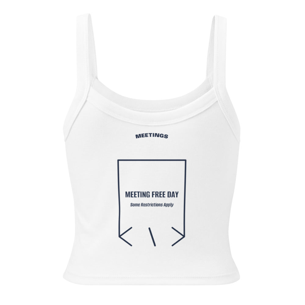 Meeting Free Day — Solid White Blend Solid Navy Blend back mockup