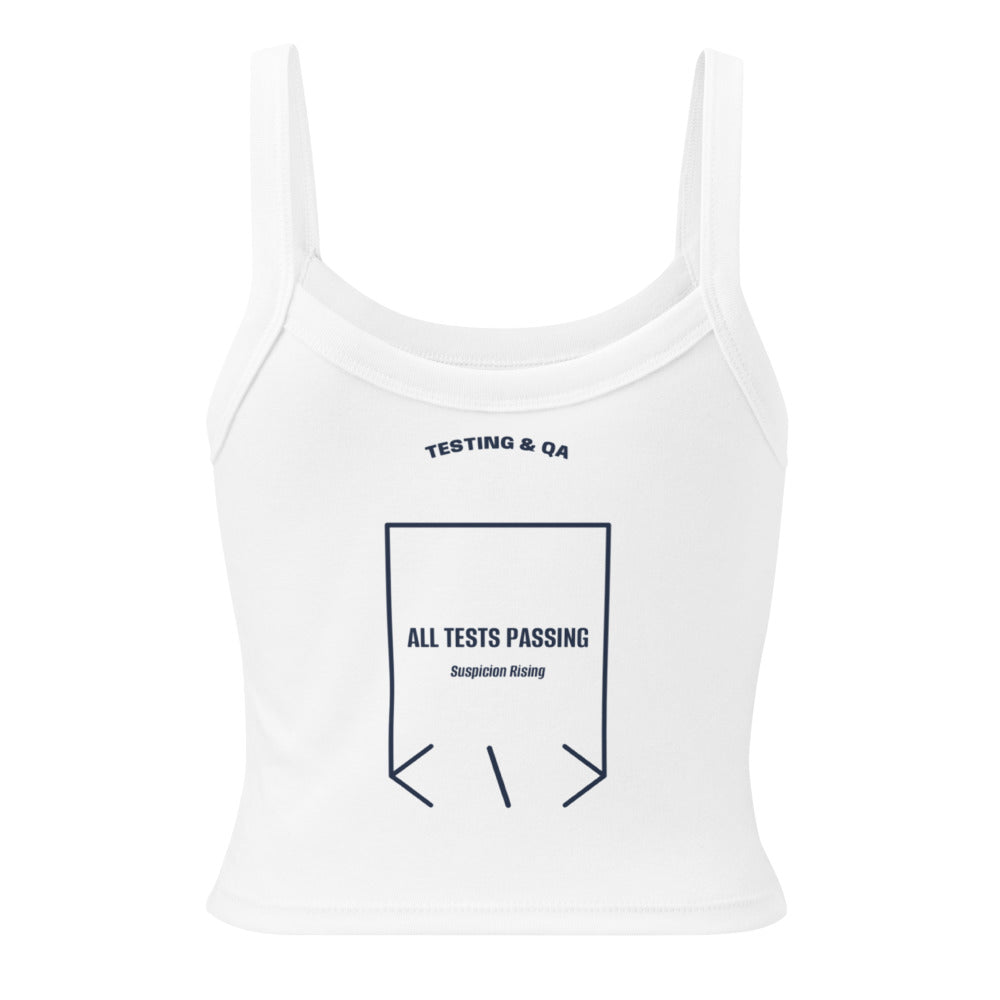All Tests Passing — Solid White Blend Solid Navy Blend back mockup