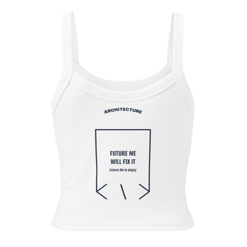 Future Me Will Fix It — Solid White Blend Solid Navy Blend back mockup