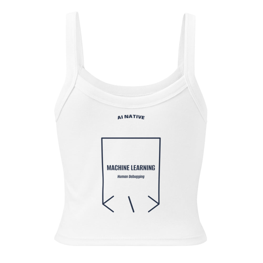 Machine Learning — Solid White Blend Solid Navy Blend back mockup
