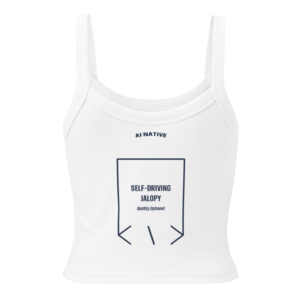 Self-Driving Jalopy — Solid White Blend Solid Navy Blend back mockup