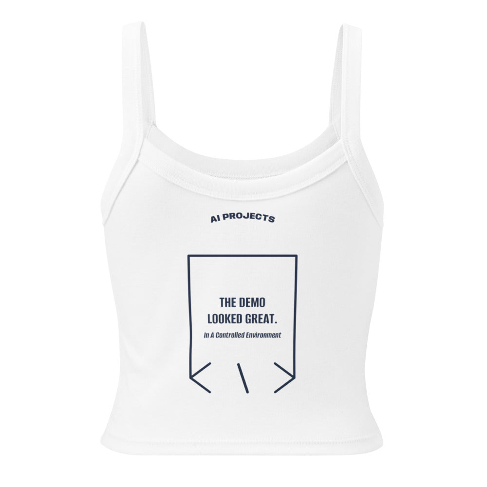The Demo Looked Great. — Solid White Blend Solid Navy Blend back mockup