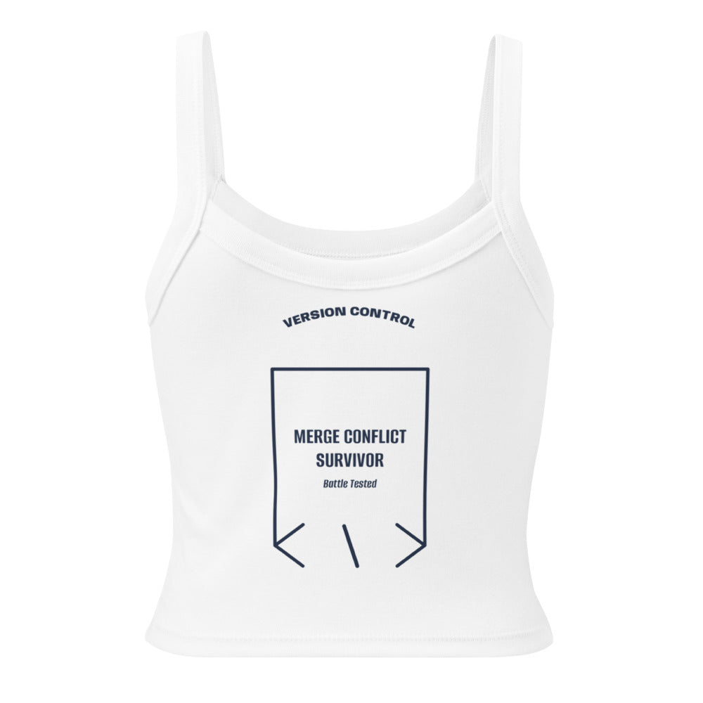 Merge Conflict Survivor — Solid White Blend Solid Navy Blend back mockup