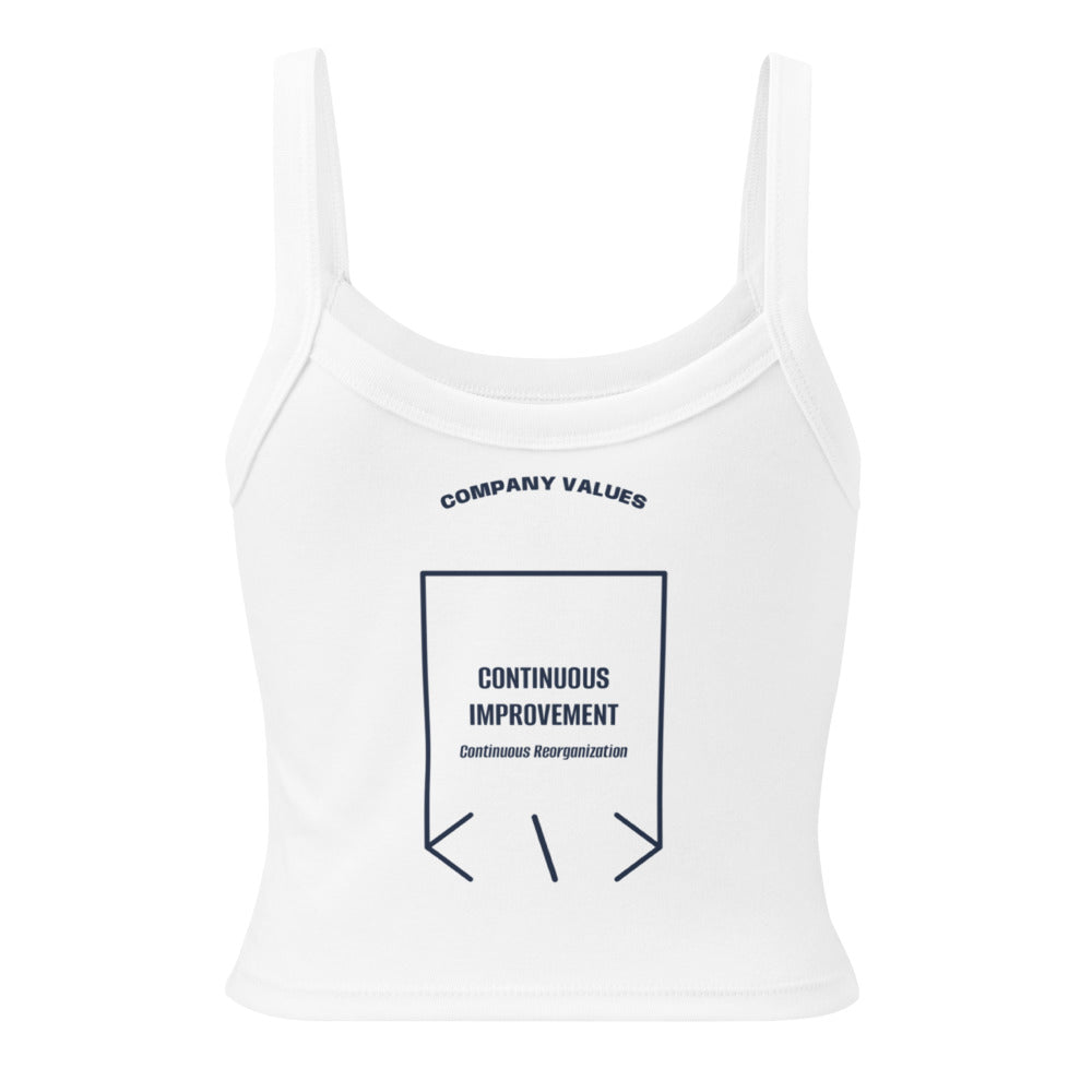 Continuous Improvement — Solid White Blend Solid Navy Blend back mockup