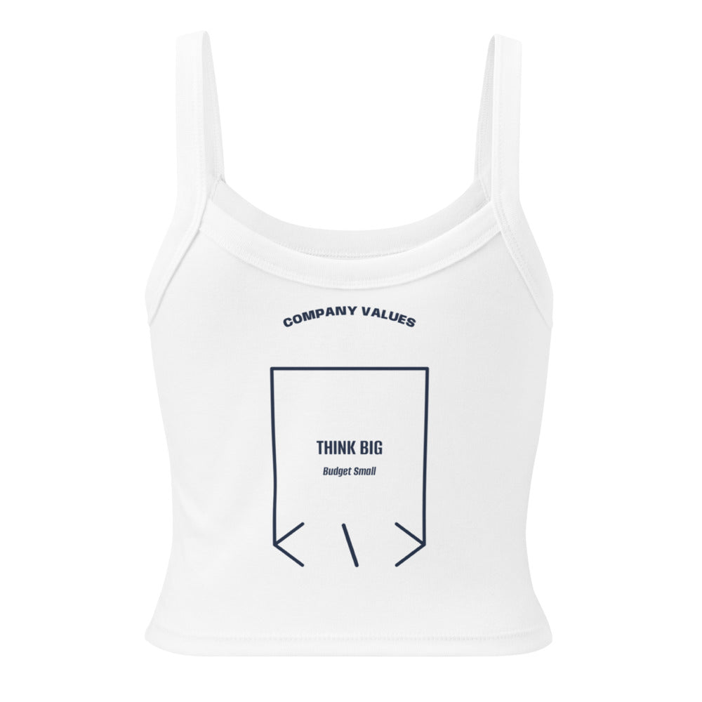 Think Big — Solid White Blend Solid Navy Blend back mockup