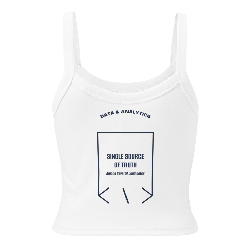 Single Source Of Truth — Solid White Blend Solid Navy Blend back mockup