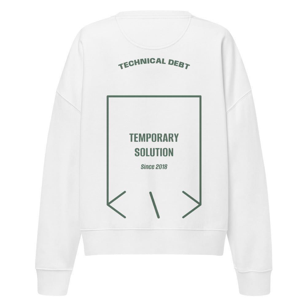Temporary Solution — White Green Bay back mockup