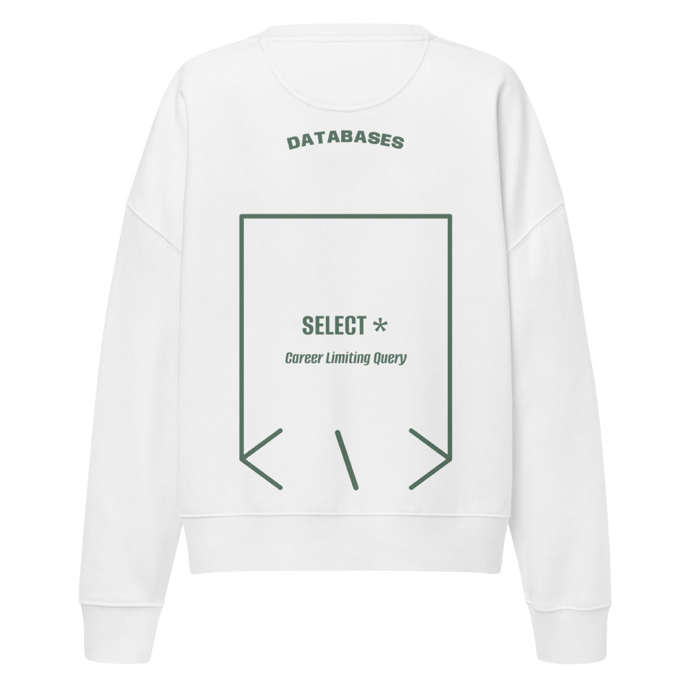 SELECT * — White Green Bay back mockup