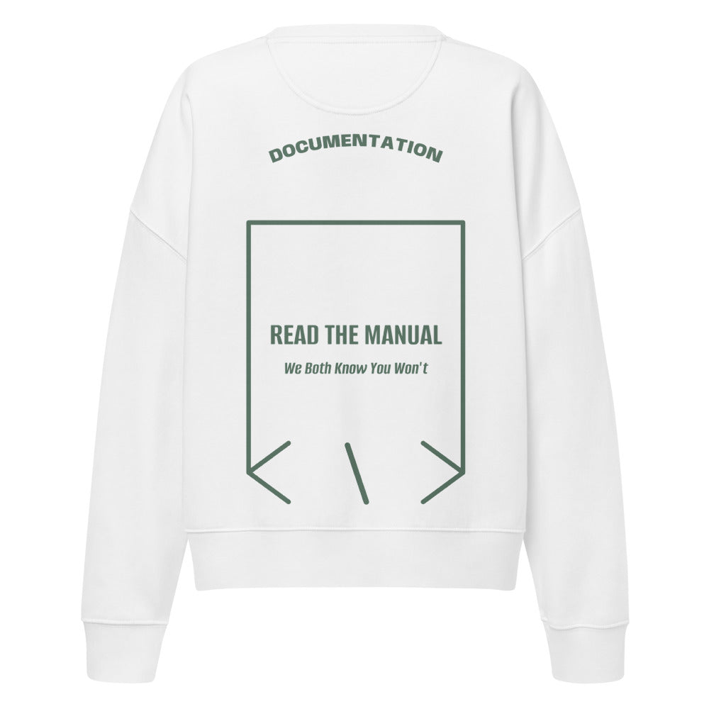Read The Manual — White Green Bay back mockup