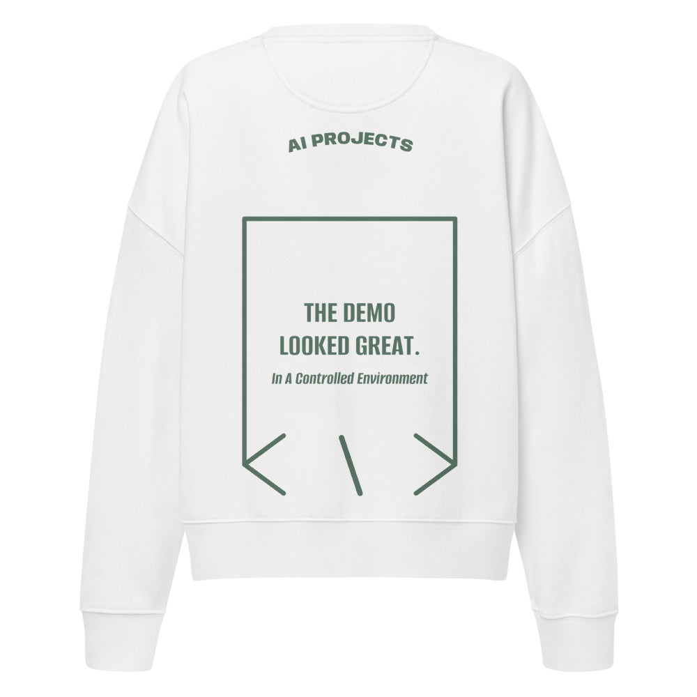 The Demo Looked Great. — White Green Bay back mockup