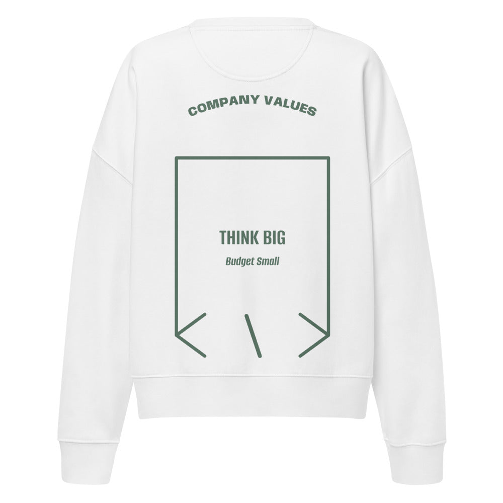 Think Big — White Green Bay back mockup