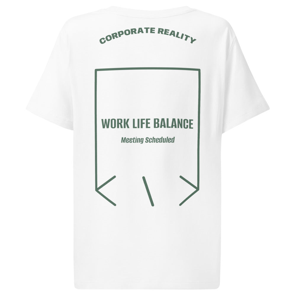 Work Life Balance — White Green Bay back mockup