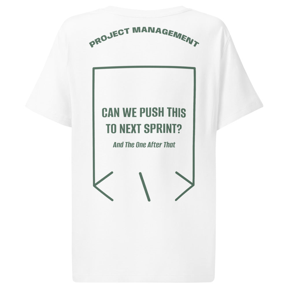 Can We Push This To Next Sprint? — White Green Bay back mockup