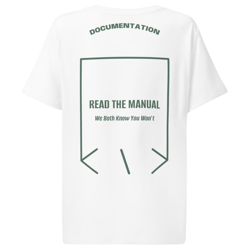Read The Manual — White Green Bay back mockup
