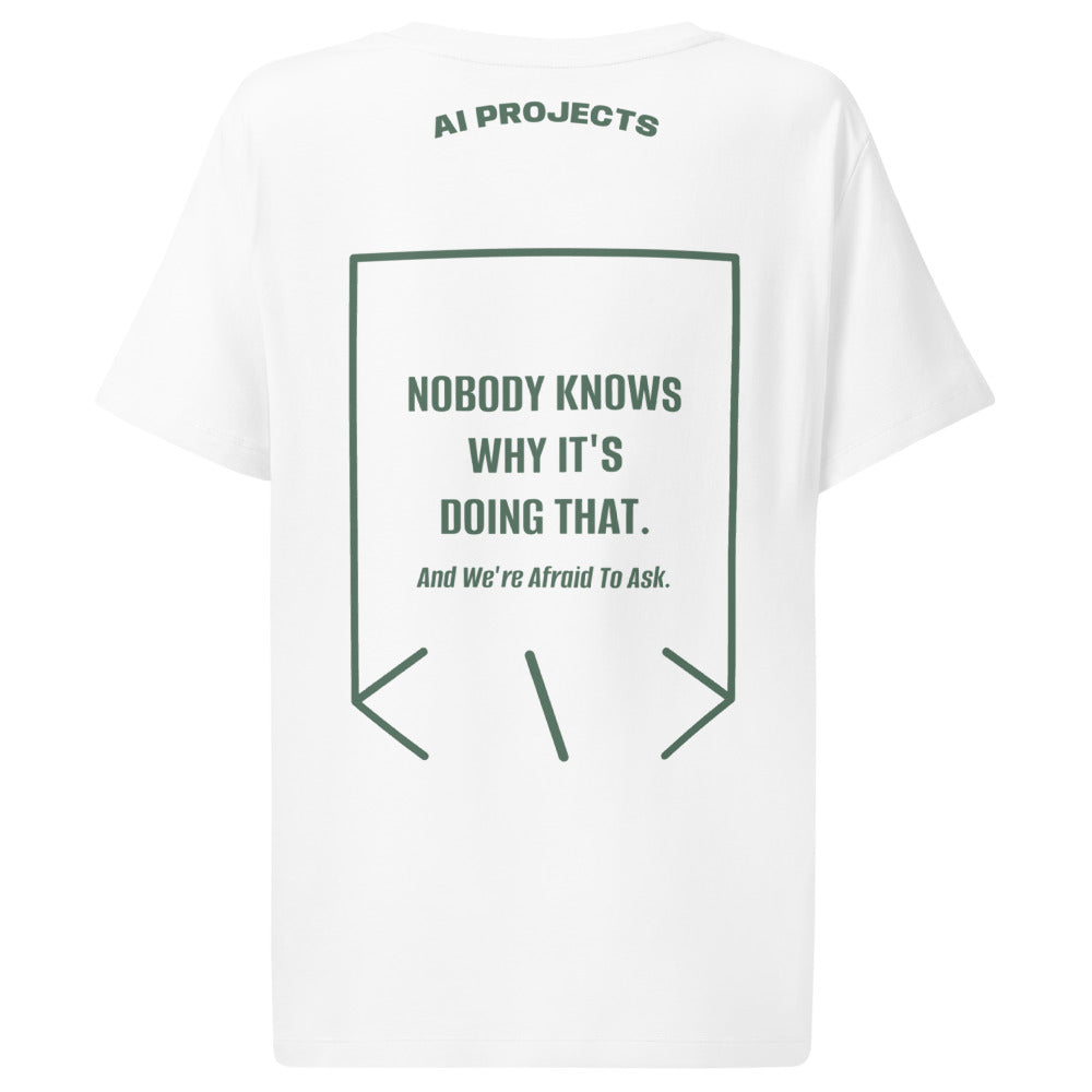 Nobody Knows Why It's Doing That. — White Green Bay back mockup