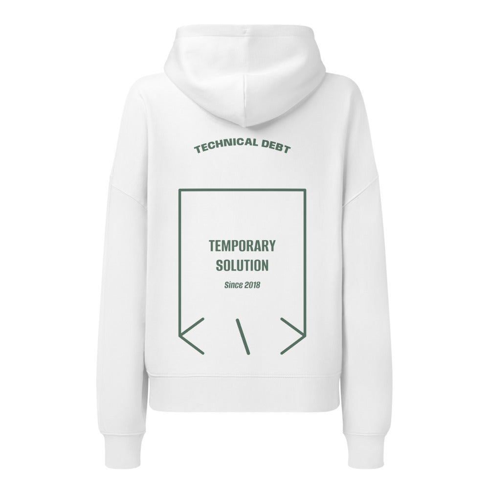 Temporary Solution — White Green Bay back mockup