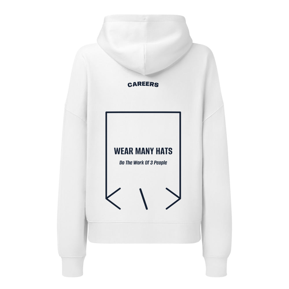 Wear Many Hats — White French Navy back mockup