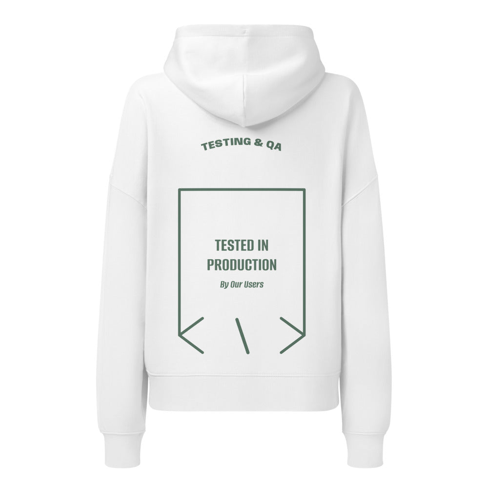 Tested In Production — White Green Bay back mockup