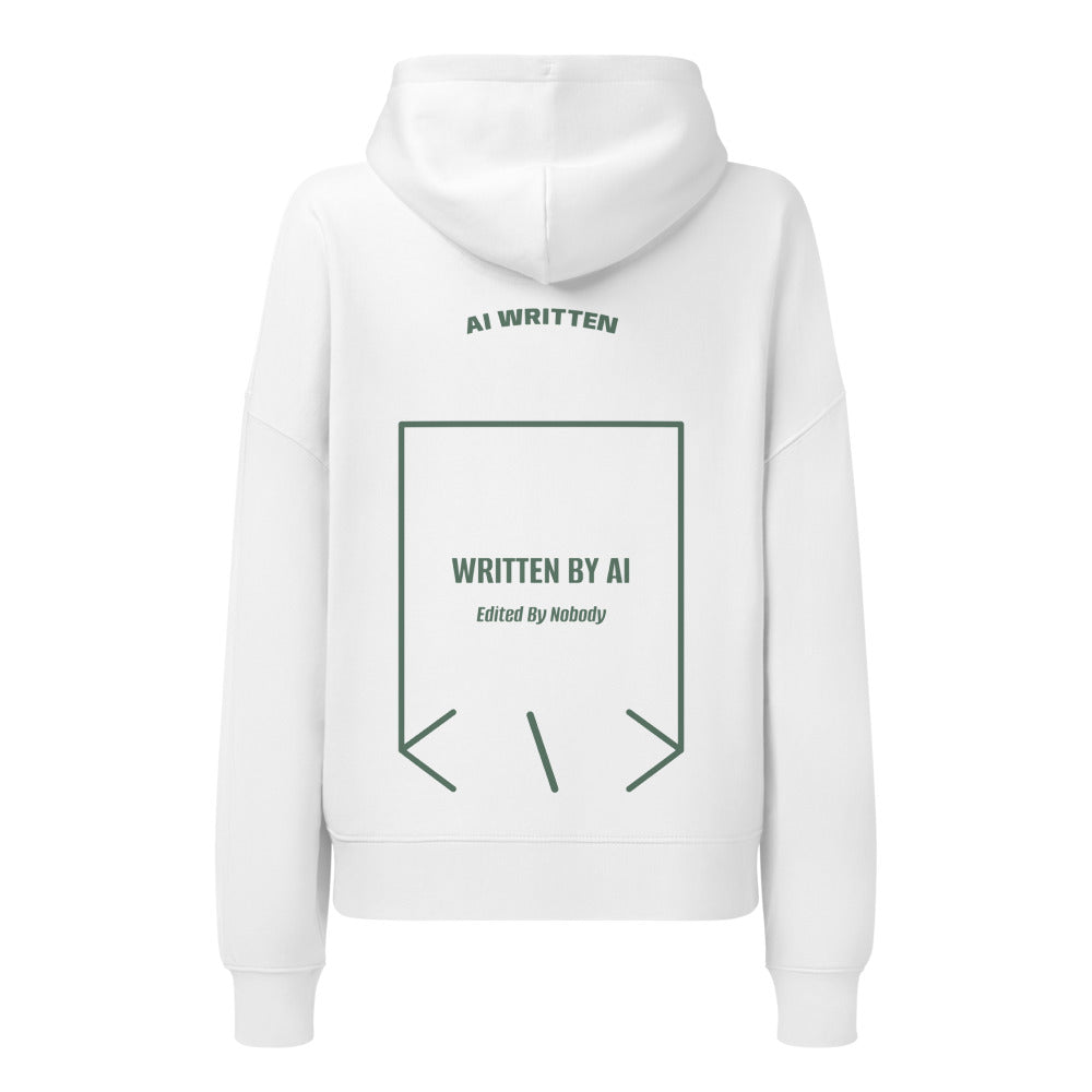 Written By AI — White Green Bay back mockup