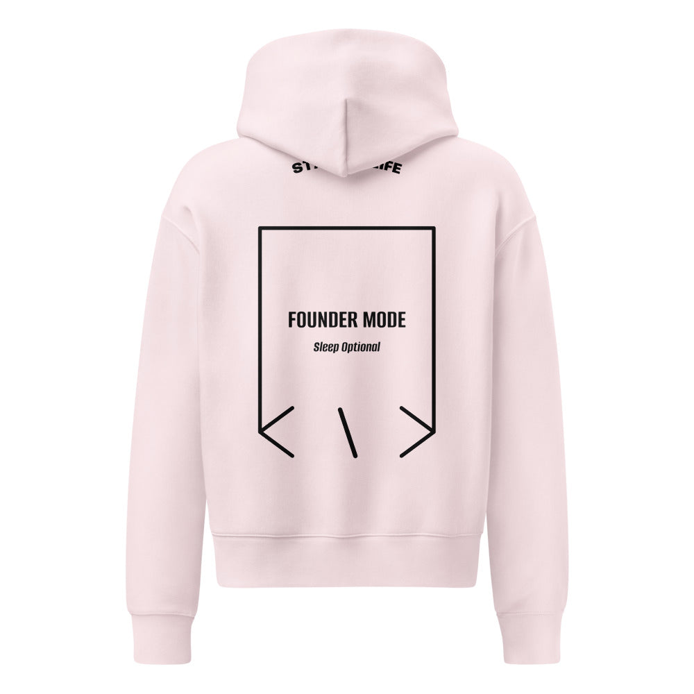 Founder Mode — Orchid Black back mockup