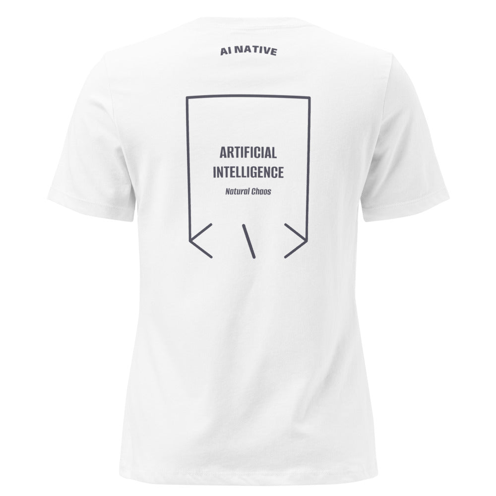 Artificial Intelligence — White Heather Navy back mockup