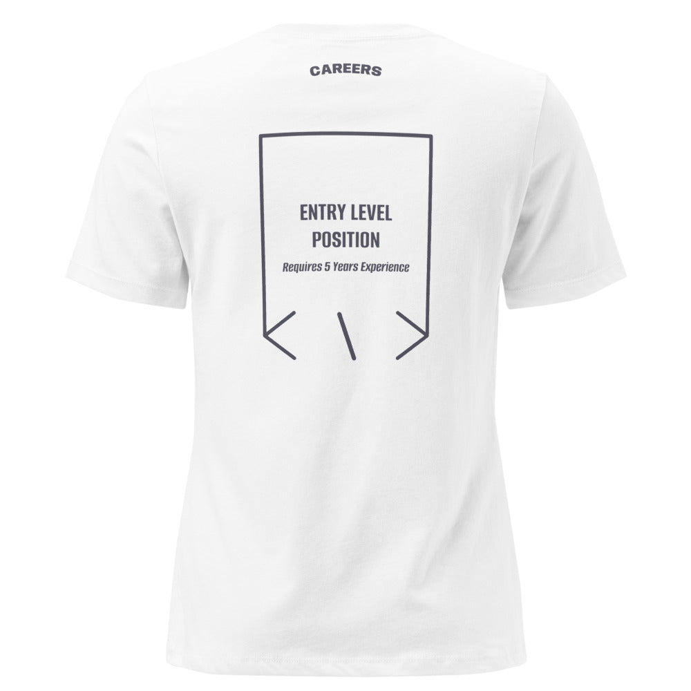 Entry Level Position — White Heather Navy back mockup