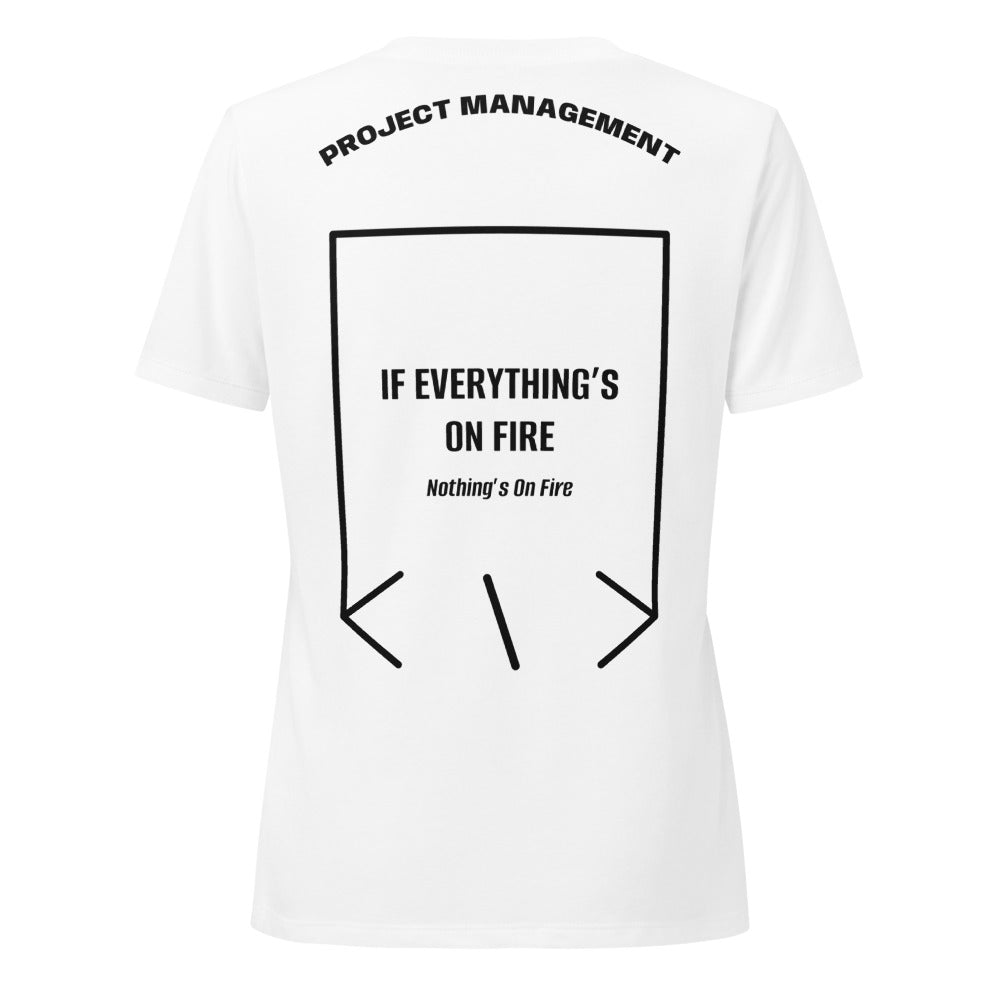 If Everything’s On Fire — Solid White Blend Solid Black Blend back mockup