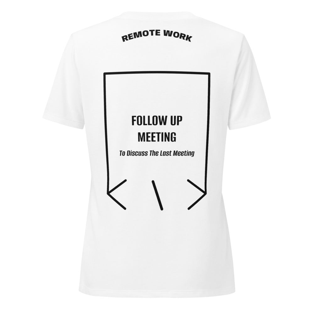 Follow Up Meeting — Solid White Blend Solid Black Blend back mockup
