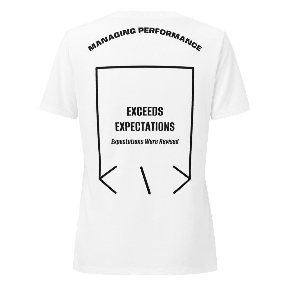 Exceeds Expectations — Solid White Blend Solid Black Blend back mockup