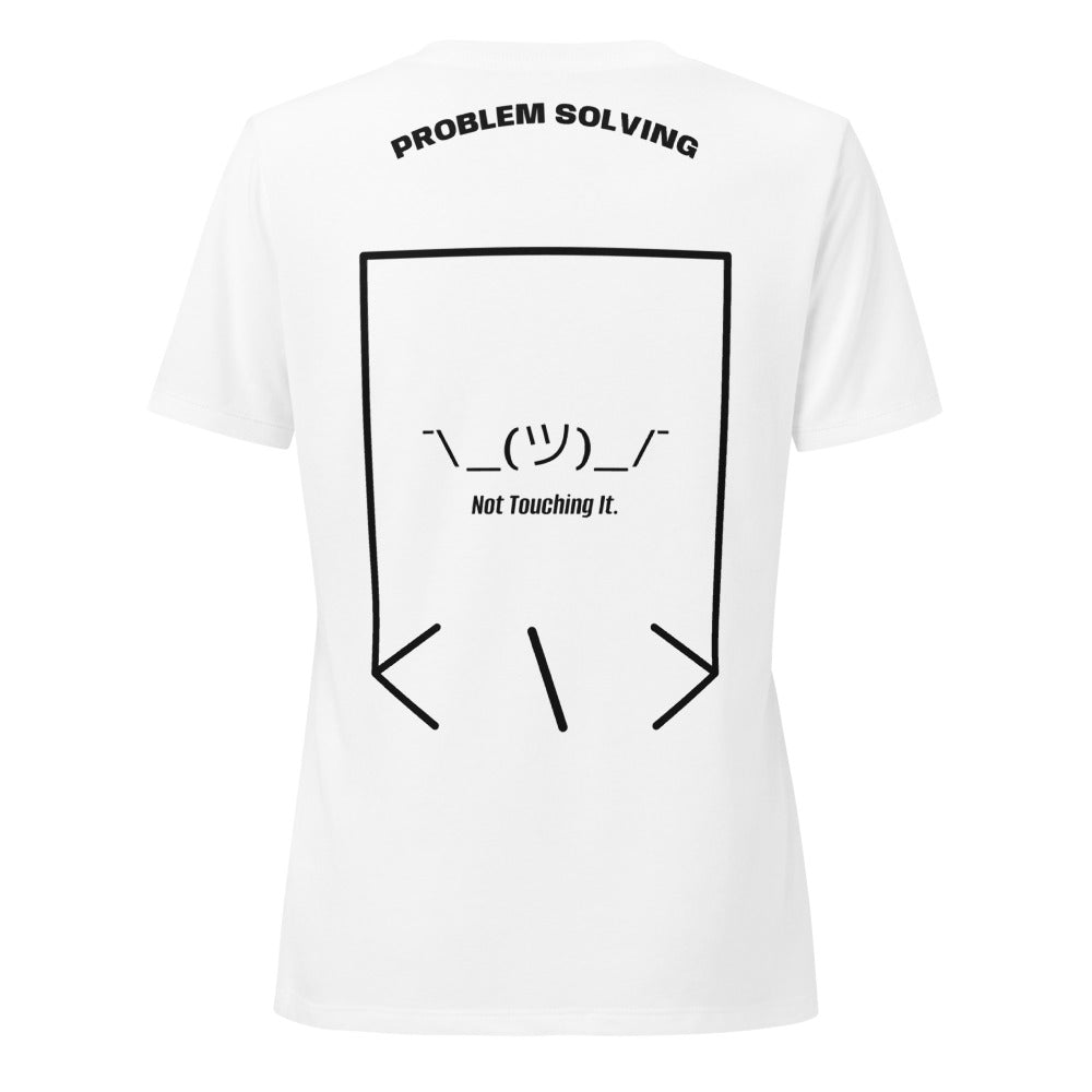 ¯\_(ツ)_/¯ — Solid White Blend Solid Black Blend back mockup