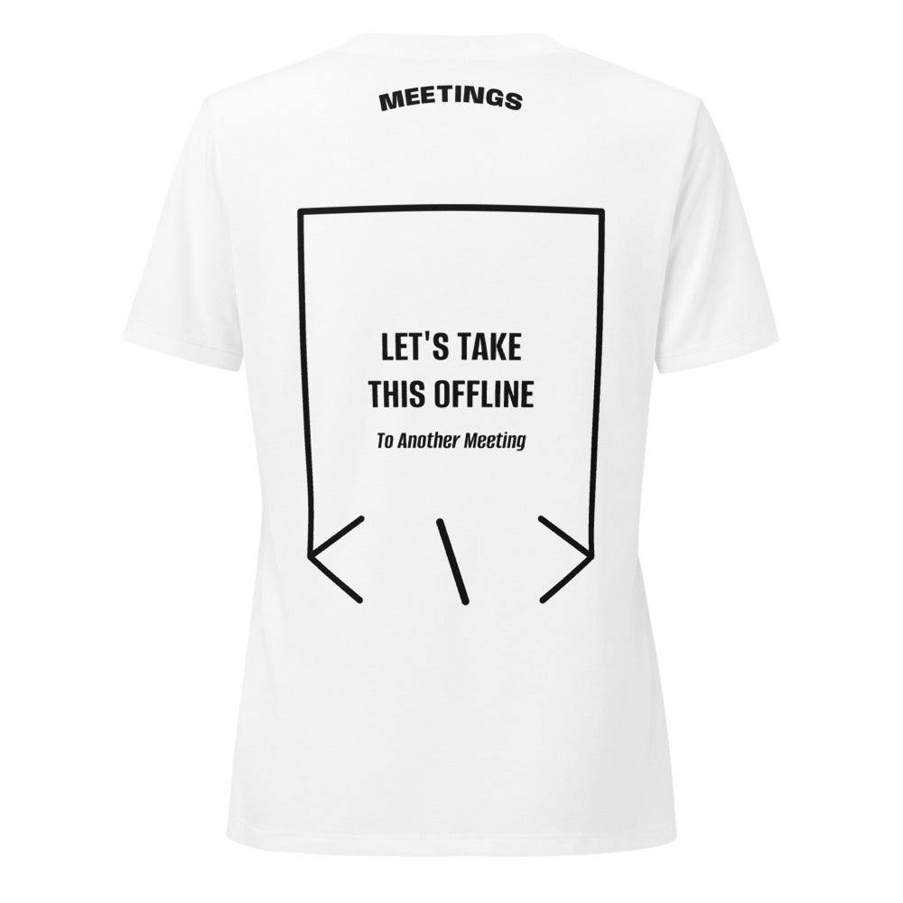 Let's Take This Offline — Solid White Blend Solid Black Blend back mockup