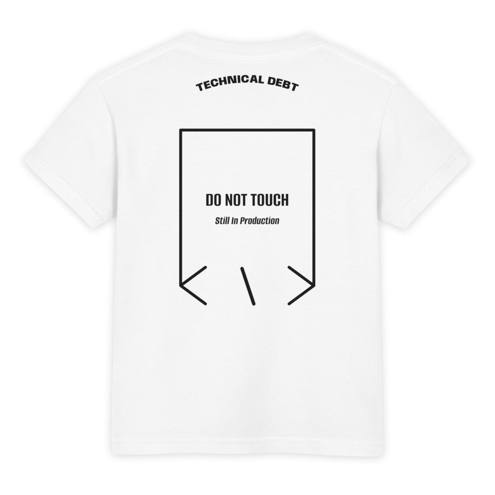 Do Not Touch — White Black back mockup
