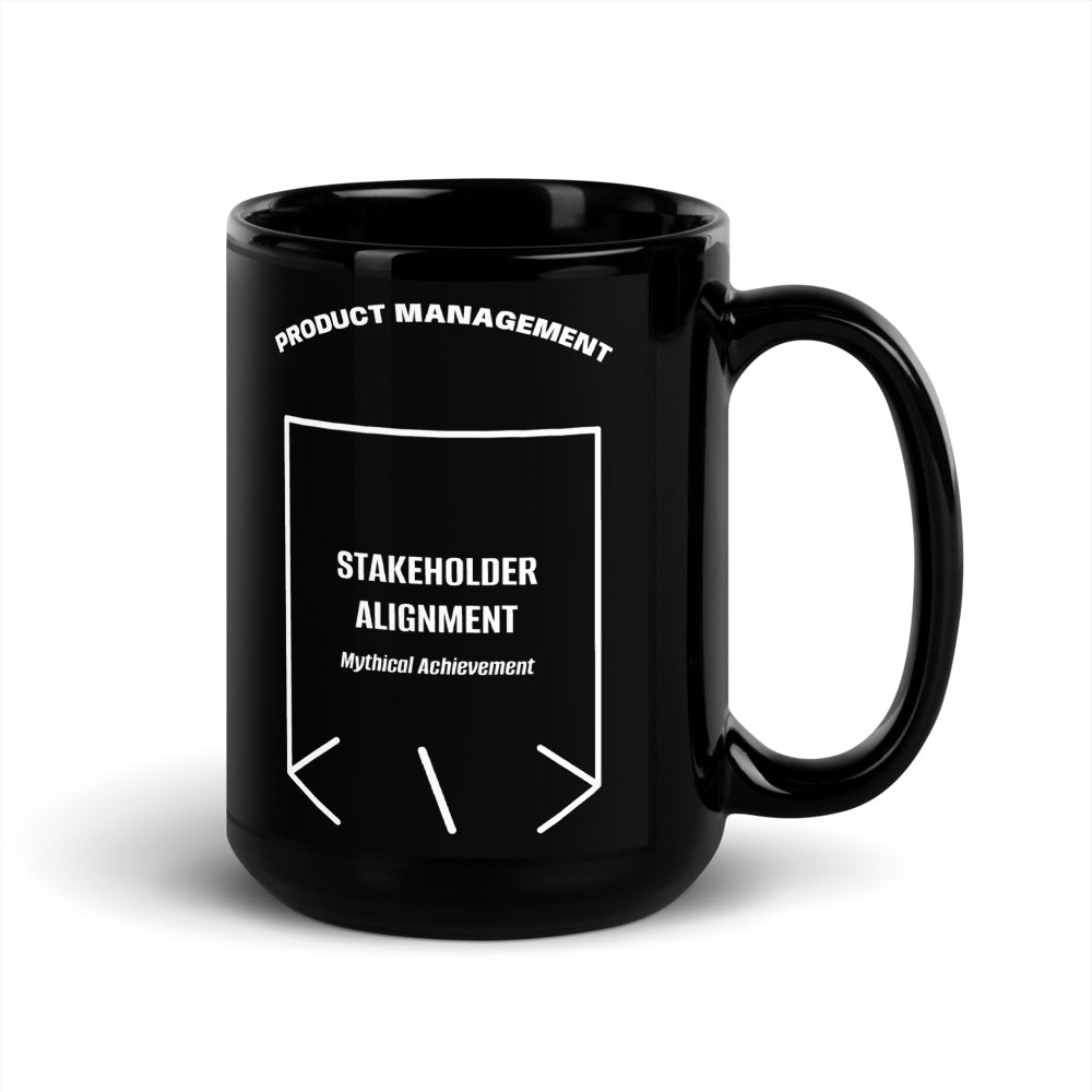 Stakeholder Alignment — Black White back mockup (15 oz)