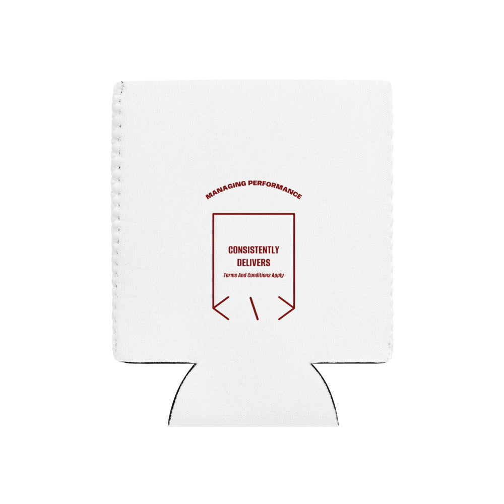 Consistently Delivers — White Maroon back mockup