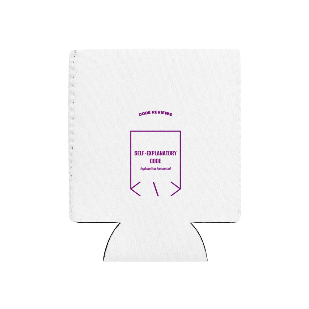 Self-Explanatory Code — White Purple back mockup