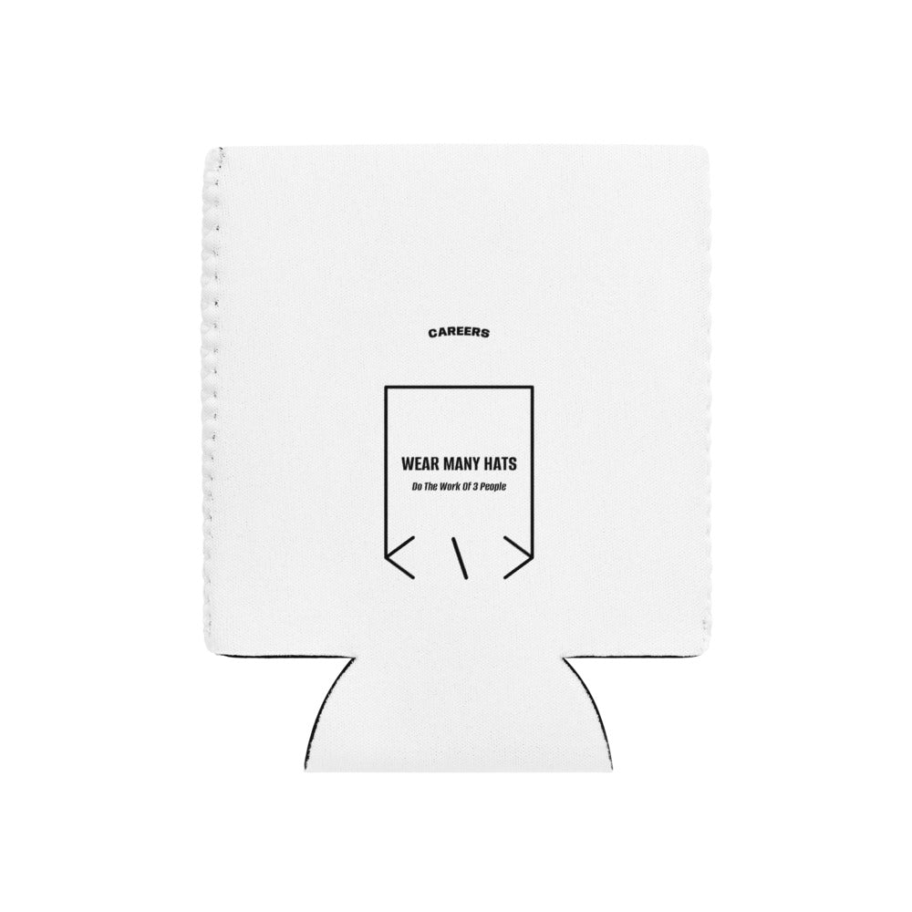 Wear Many Hats — White Black back mockup