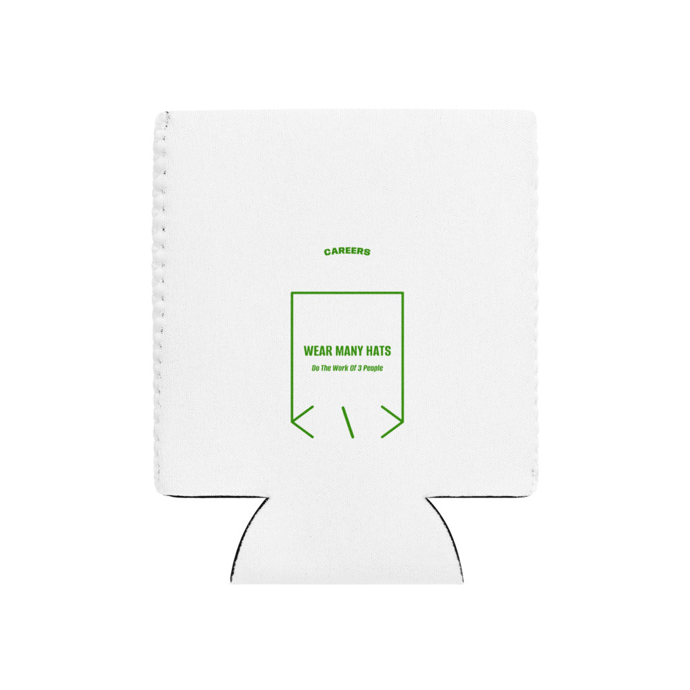 Wear Many Hats — White Green back mockup