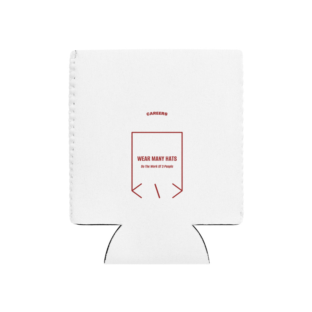 Wear Many Hats — White Brown back mockup