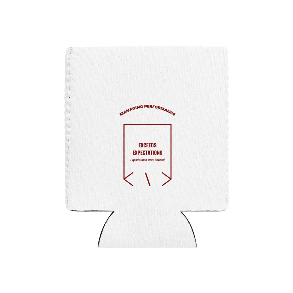 Exceeds Expectations — White Maroon back mockup