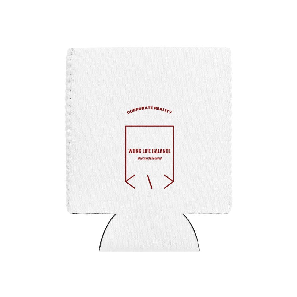 Work Life Balance — White Maroon back mockup