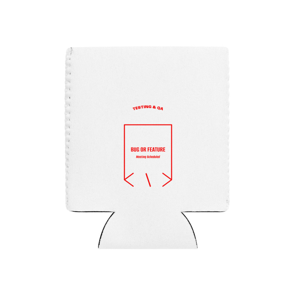 Bug Or Feature — White Red back mockup