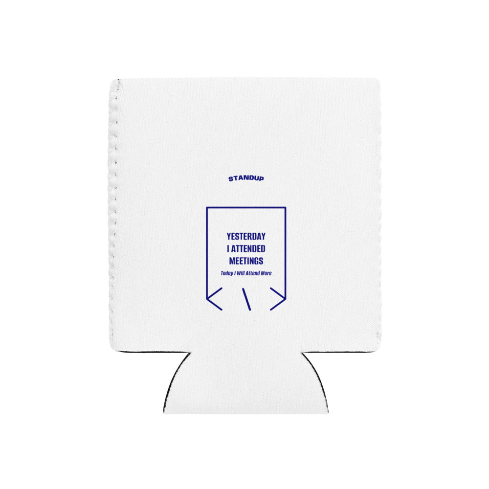 Yesterday I Attended Meetings — White Navy back mockup