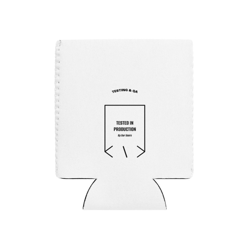 Tested In Production — White Black back mockup