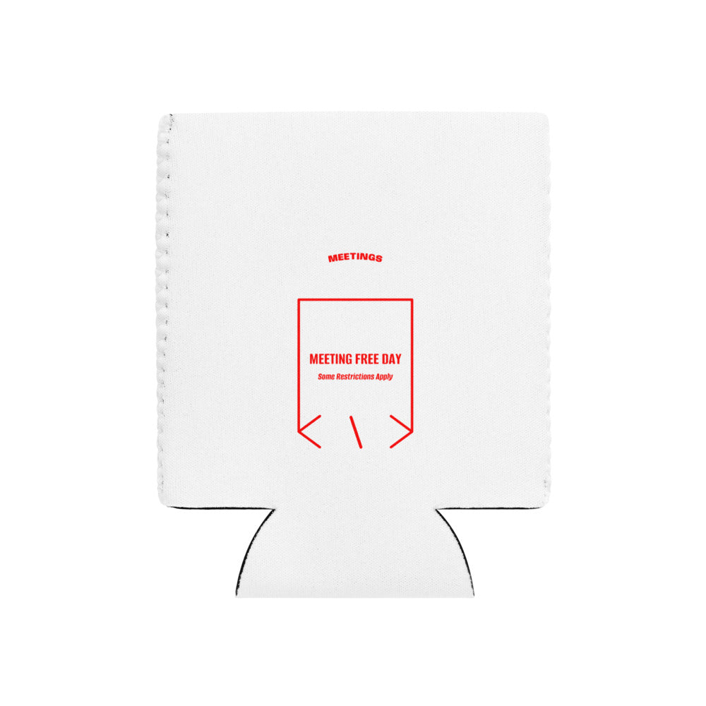 Meeting Free Day — White Red back mockup