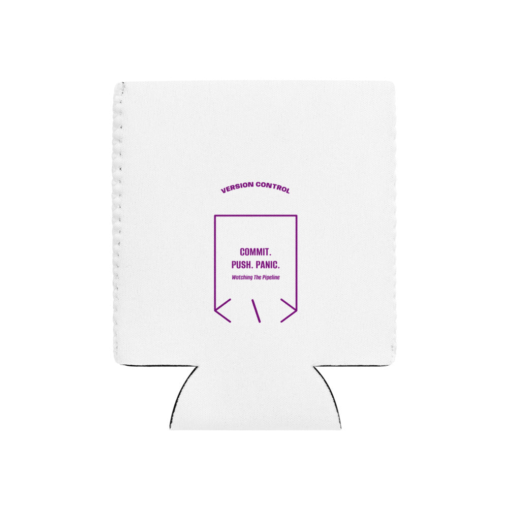 Commit. Push. Panic. — White Purple back mockup