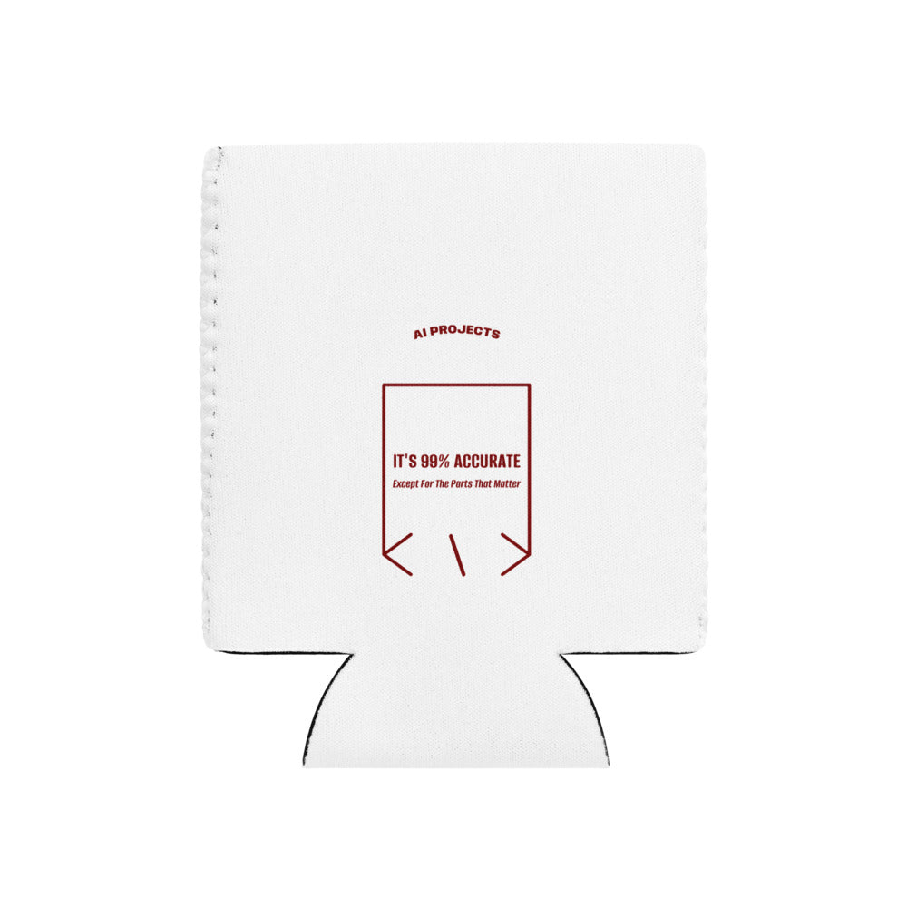 It's 99% Accurate — White Maroon back mockup
